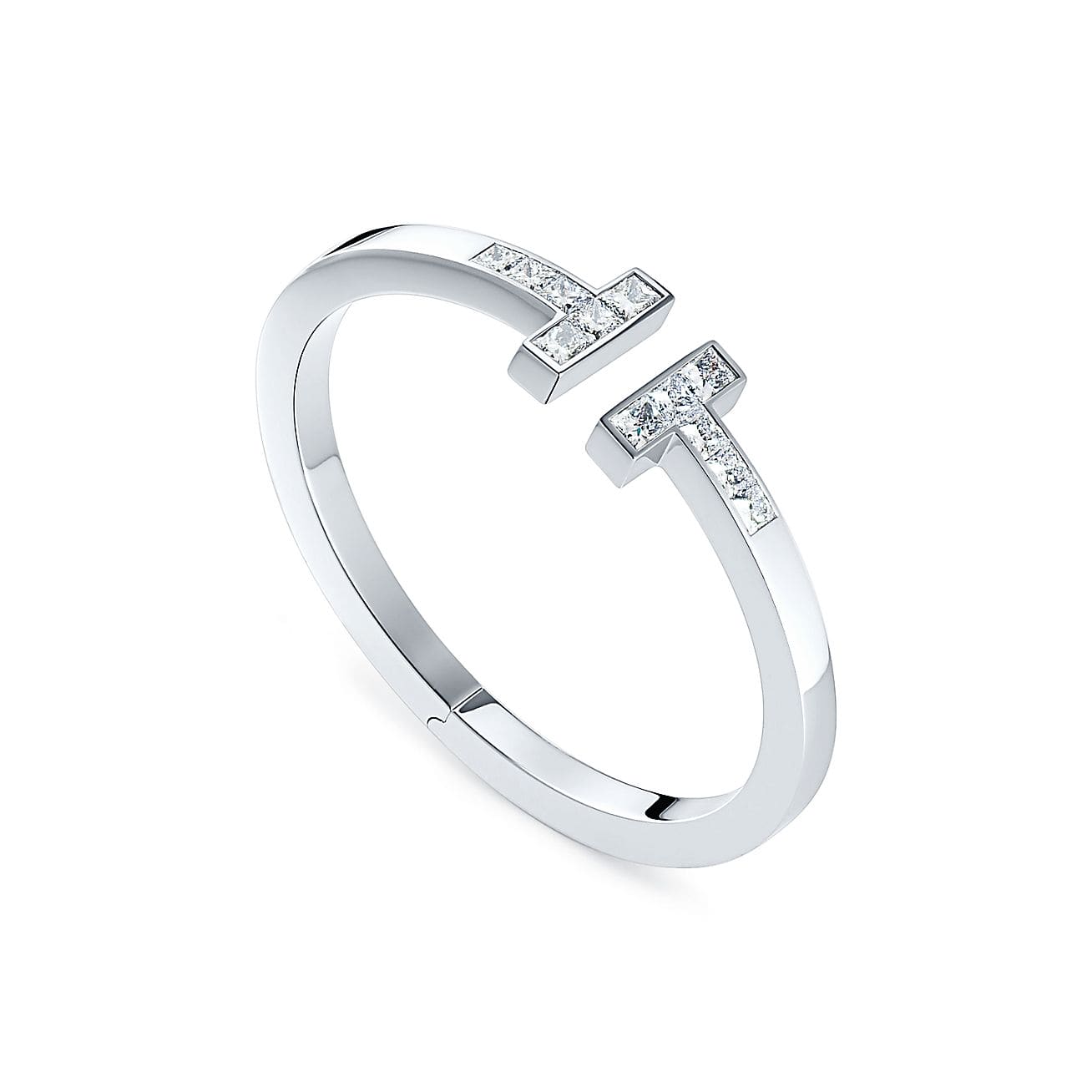 18K Tiffany Diamond Square Bracelet
