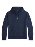 RALPH LAUREN Logo Double-Knit Hoodie Aviator Navy