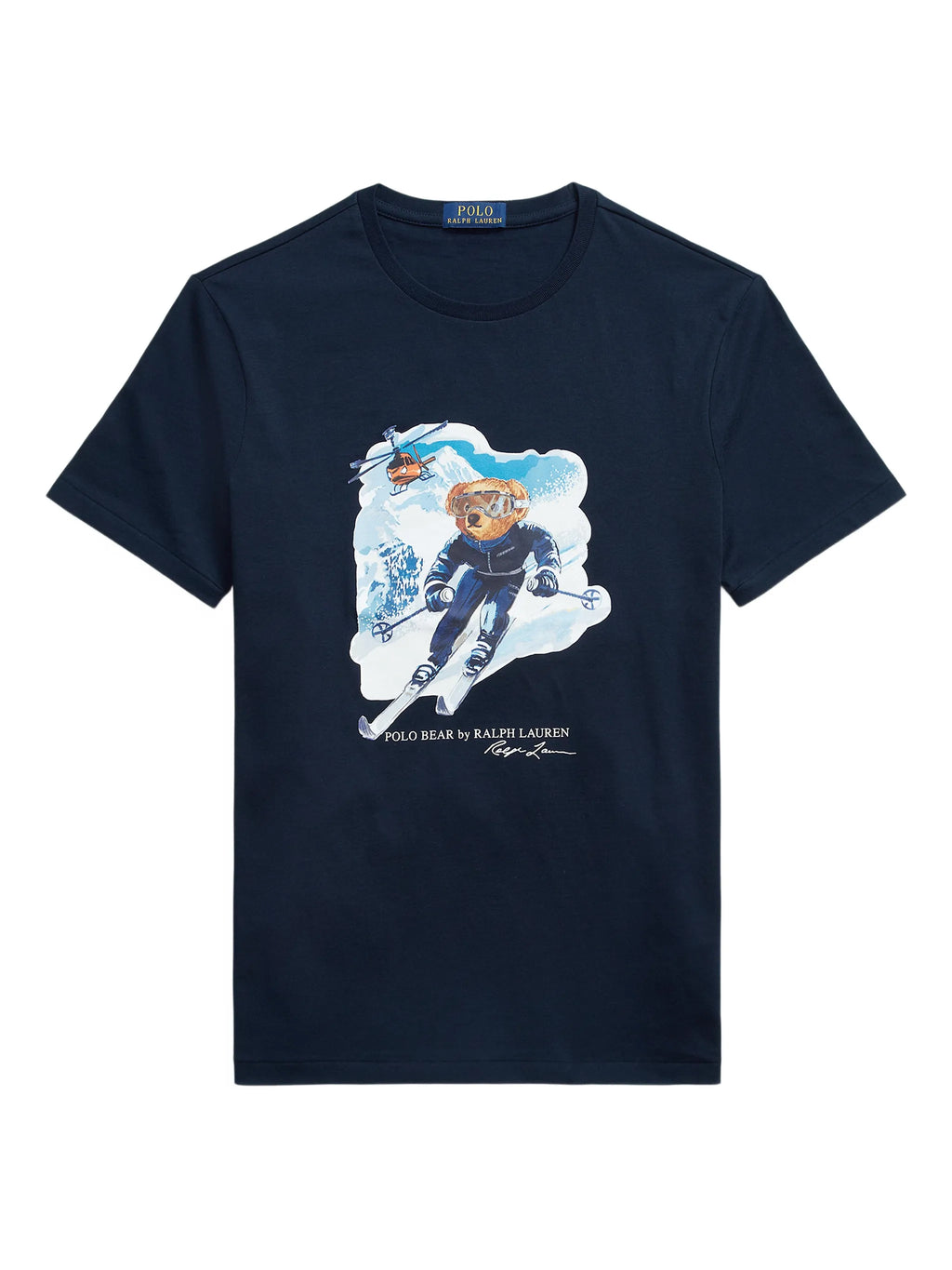 RALPH LAUREN Custom Slim Fit Polo Bear T-Shirt Navy