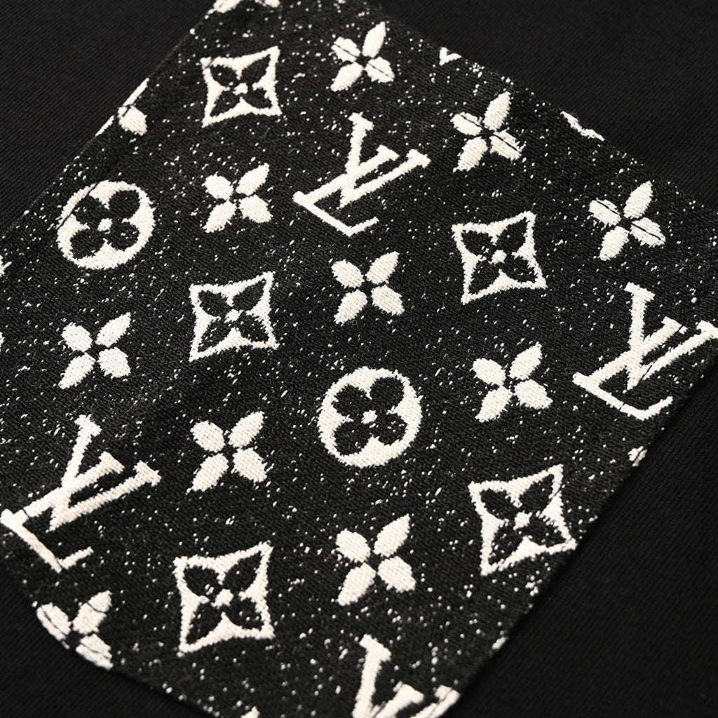 Louis Vuitton Chain-Detail Denim Pocket Short-Sleeve T-Shirt