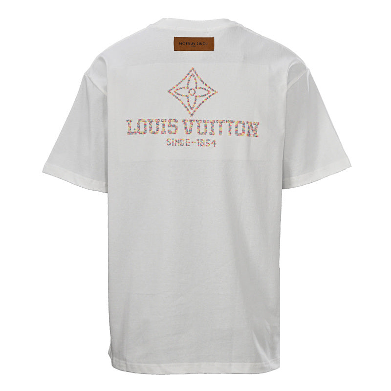 Louis Vuitton Flocked Logo Short-Sleeve T-Shirt