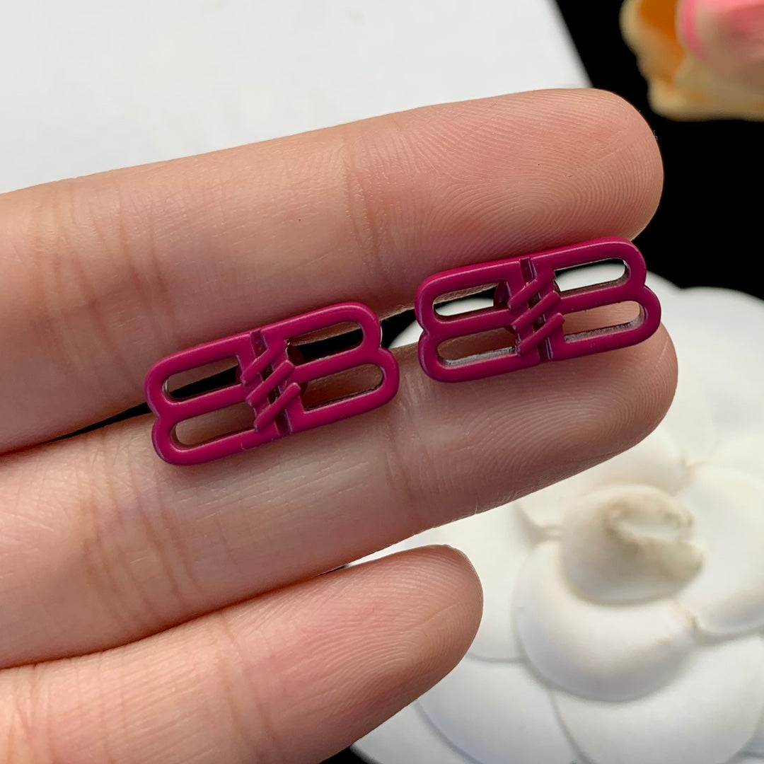 18K Balenciaga Pink Icon Earrings