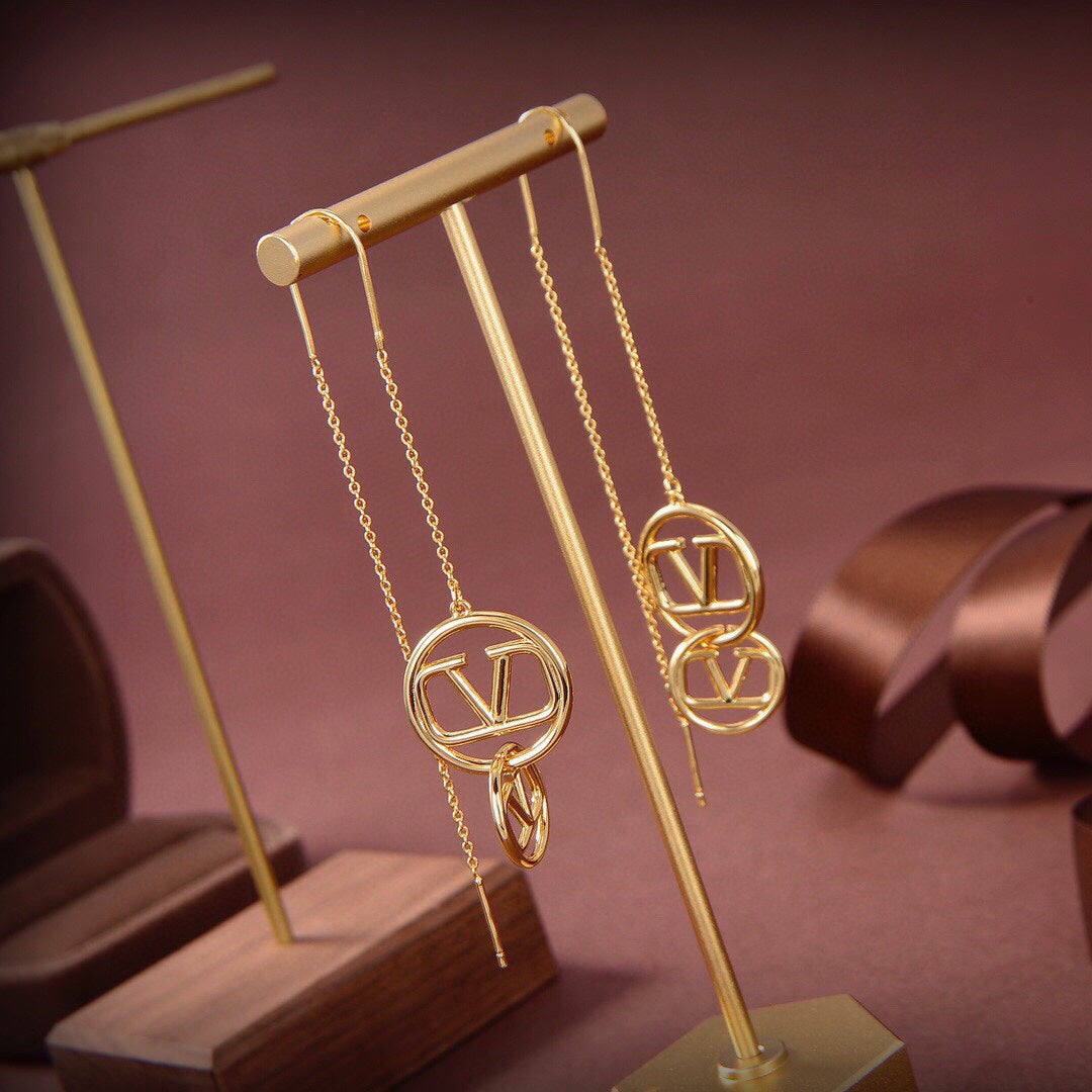 18K Valentino Long Earrings