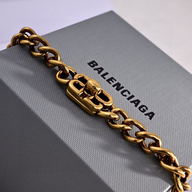 18K Balenciaga Monaco Chain Necklace